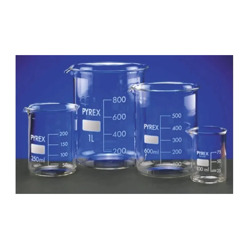 RS PRO Borosilicate Glass 250ml Laboratory Beaker, Pyrex Glass, 70mm Diameter x 95mm Length 461-1115
