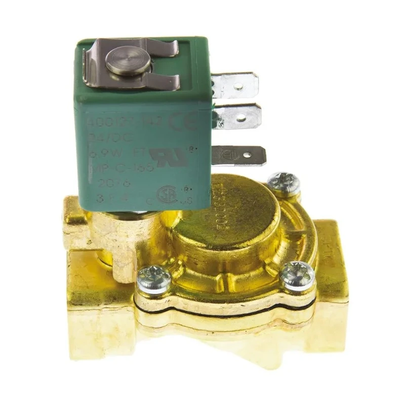 EMERSON ? ASCO 2 Port Normally Closed Brass Body Solenoid Valve 24V dc E238D002-077