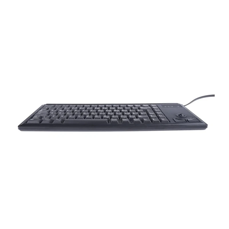 Cherry ML4400 Wired USB Compact Trackball Keyboard QWERTY UK Layout Black Industrial Grade G84-4400LPBGB-2