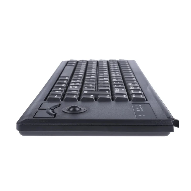 Cherry ML4400 Wired USB Compact Trackball Keyboard QWERTY UK Layout Black Industrial Grade G84-4400LPBGB-2