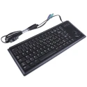 Cherry ML4400 Wired USB Compact Trackball Keyboard QWERTY UK Layout Black Industrial Grade G84-4400LPBGB-2