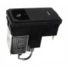 Schaffner 250V AC 2A Snap-in IEC Filter Male Connector with 1 Fuse FN372-2-21