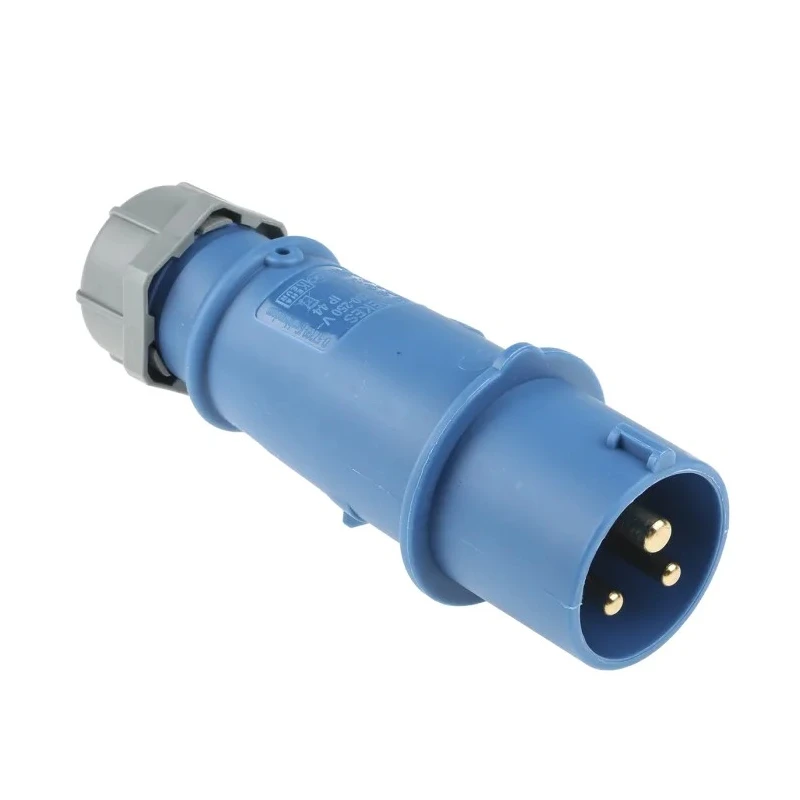 MENNEKES AM-TOP IP44 Blue Cable Mount 3P Straight Industrial Power Connector 16A 230V 