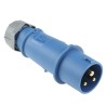 MENNEKES AM-TOP IP44 Blue Cable Mount 3P Straight Industrial Power Connector 16A 230V