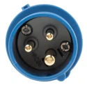 MENNEKES AM-TOP IP44 Blue Cable Mount 3P Straight Industrial Power Connector 16A 230V 