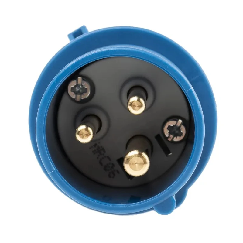 MENNEKES AM-TOP IP44 Blue Cable Mount 3P Straight Industrial Power Connector 16A 230V 