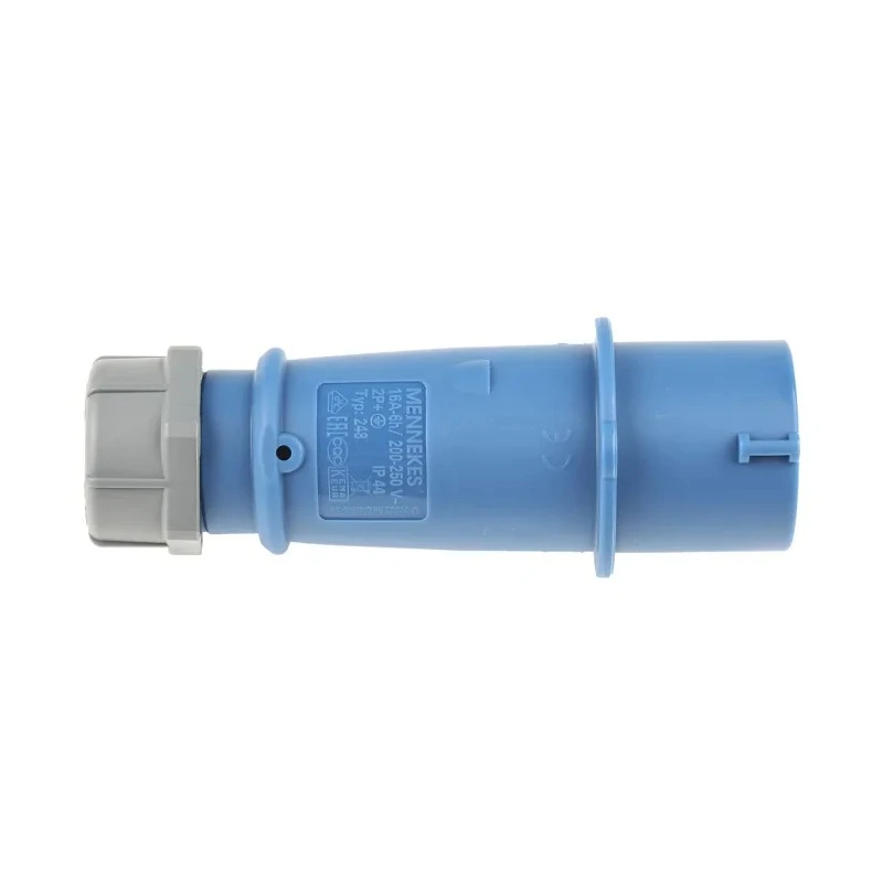 MENNEKES AM-TOP IP44 Blue Cable Mount 3P Straight Industrial Power Connector 16A 230V 
