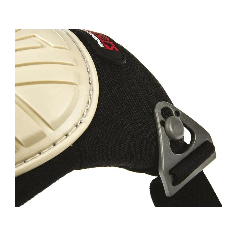 RS PRO Black Adjustable Gel-Padded Knee Pad with Buckle Attachment for Workplace Protection 465-9375
