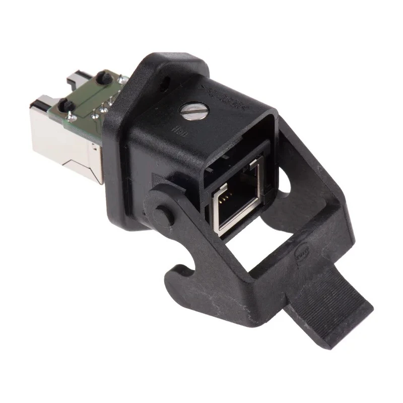 HARTING HAN 3A RJ45 Series RJ45 Connector Female Panel Mount Cat5 Shielded Straight 1 Port 8 Way RJ45