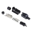 HARTING RJ Industrial Series RJ45 Connector Male Cable Cat5 Shielded Straight 1 Port 4 Way 09451511100