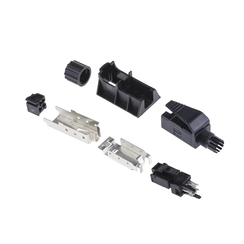 HARTING RJ Industrial Series RJ45 Connector Male Cable Cat5 Shielded Straight 1 Port 4 Way 09451511100