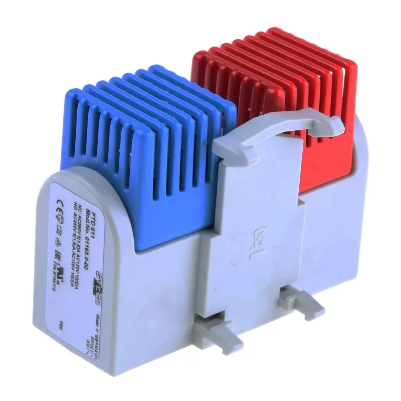 STEGO NC/NO Enclosure Thermostat 10 A, 120/250 V AC, -40 to 80 °C Operating Temperature, 5 to 60 °C Setting Range 01163.0-00