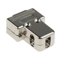 MH Connectors MHTRI-M Series ABS Angled Straight D-Sub Backshell 9 Way Strain Relief MHTRI-09-M-K