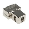 MH Connectors MHTRI-M Series ABS Angled Straight D-Sub Backshell 9 Way Strain Relief MHTRI-09-M-K