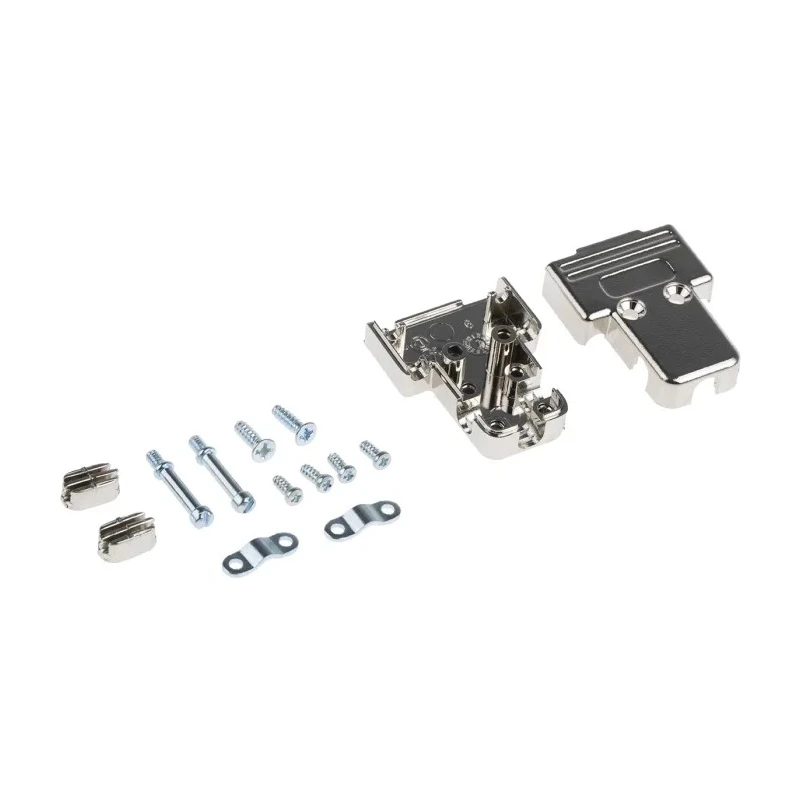 MH Connectors MHTRI-M Series ABS Angled Straight D-Sub Backshell 9 Way Strain Relief MHTRI-09-M-K