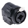 Neutrik Chassis XLR Connector, Straight Orientation, 3 Contacts, 50V, Female, Gold over Nickel Plating NCJ6FI-V