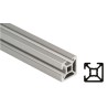 Bosch Rexroth Silver Aluminium Strut Profile 20 x 20 mm 6 mm Groove, 3 m Length, Series MGE 13.2 3842992924/3000