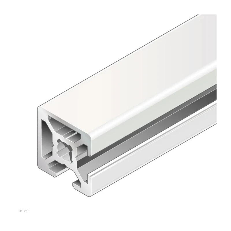 Bosch Rexroth Silver Aluminium Strut Profile 20 x 20 mm 6 mm Groove, 3 m Length, Series MGE 13.2 3842992924/3000