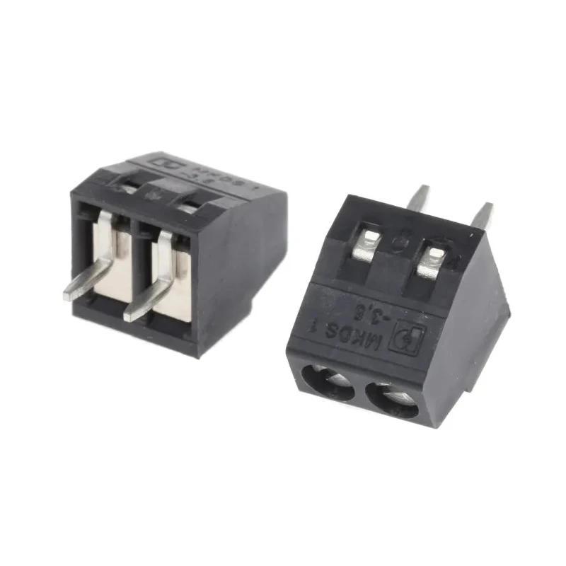 Phoenix Contact MKDS 1/2-3.5 HT BK Series PCB Terminal Block, 2-Contact, 3.5 mm Pitch, Through Hole Mount, 13.5A 1985807