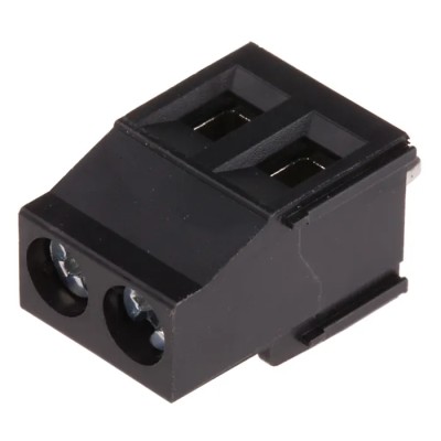 Phoenix Contact MKDSN 2.5/ 2 HT BK Series PCB Terminal Block 2-Contact 5 mm Pitch Through Hole Solder 1985920