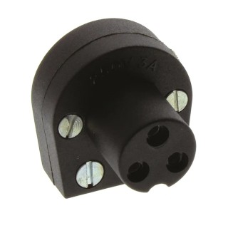 Bulgin Miniature Power Connector Panel Mount Solder Brass Contacts Female 250V AC 3A PX0430/SE
