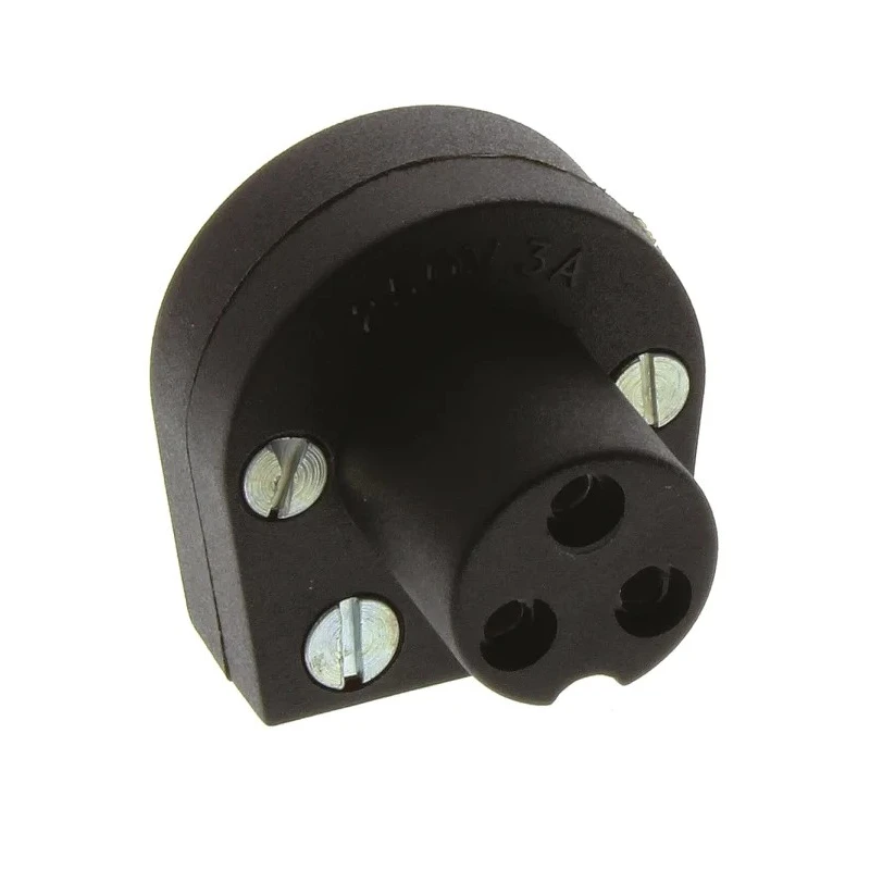 Bulgin Miniature Power Connector Panel Mount Solder Brass Contacts Female 250V AC 3A PX0430/SE