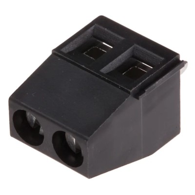 Phoenix Contact MKDS 1.5/2 HT BK Series PCB Terminal Block, 2-Contact, 5 mm Pitch, Through Hole Mount, 320V, 17.5A 1985881