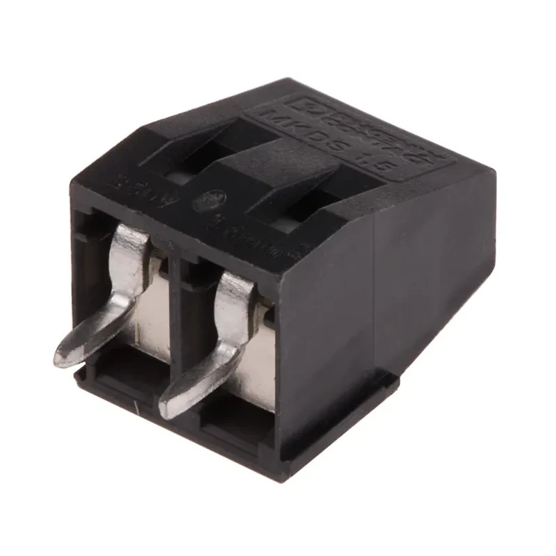Phoenix Contact MKDS 1.5/2 HT BK Series PCB Terminal Block, 2-Contact, 5 mm Pitch, Through Hole Mount, 320V, 17.5A 1985881