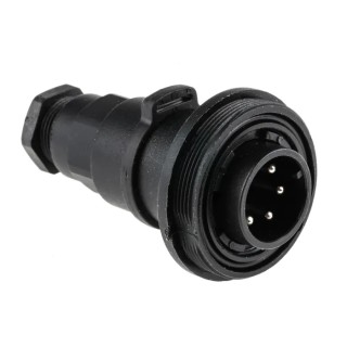 Bulgin Circular Connector 6 Contacts In-Line Standard Connector Plug Male IP68 Standard Buccaneer Series PX0740/P/07