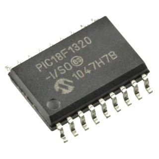 Microchip 8 bit PIC18F Microcontroller, 40 MHz, 8 kB Program Memory, 256 B RAM, 18-Pin SOIC PIC18F1320-I/SO