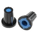 RS PRO 17 mm Knob Diameter Black Potentiometer Knob for 6 mm Shaft D Shaped 467-6049