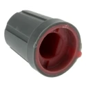 RS PRO 13 mm Knob Diameter Black Push-On Potentiometer Knob for 6.4 mm Shaft D Shaped 467-6689