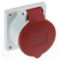 MENNEKES Industrial Power Connector, Panel Mount, Rated at 16A, 400V, IP44 Red IP44 