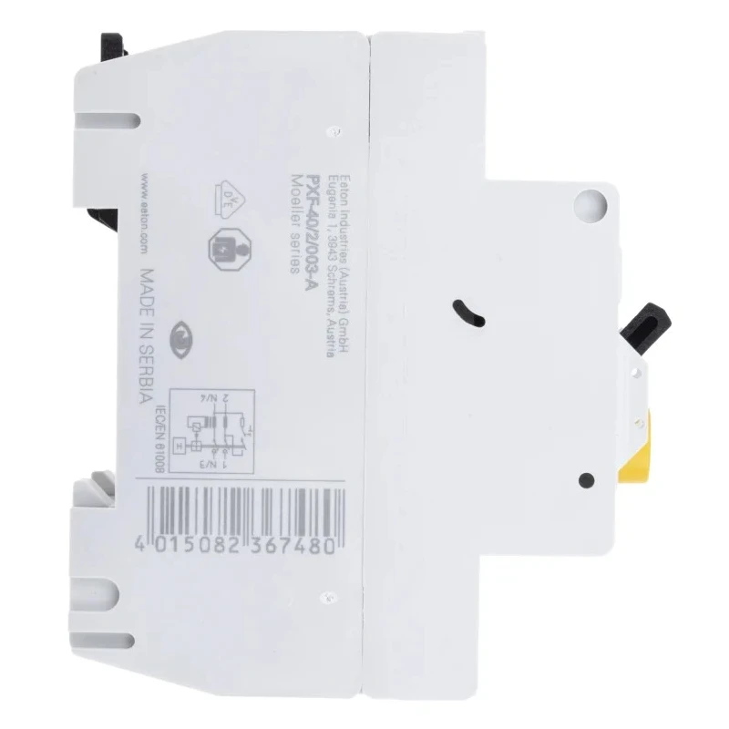 Eaton PXF-A Series Residual Current Circuit Breaker 40A, 1-Pole, 30 mA Trip Sensitivity, Type A, 500A 236748 PXF-40/2/003-A