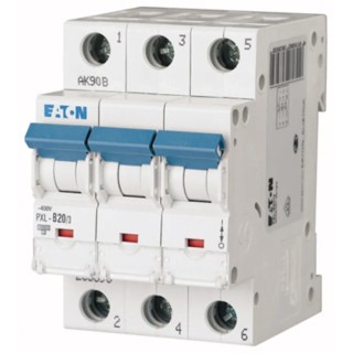 Eaton xPole Miniature Circuit Breaker 3-Pole 20A Type C 400V AC 48V DC 10kA Breaking Capacity 236427 PXL-C20/3