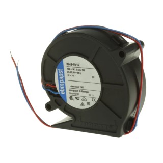 ebm-papst Centrifugal Fan RL48-19/12, 12V DC, 28 m³/h Air Flow, 4400 RPM, 75.5 mm x 75.2 mm x 27 mm RL48-19/12