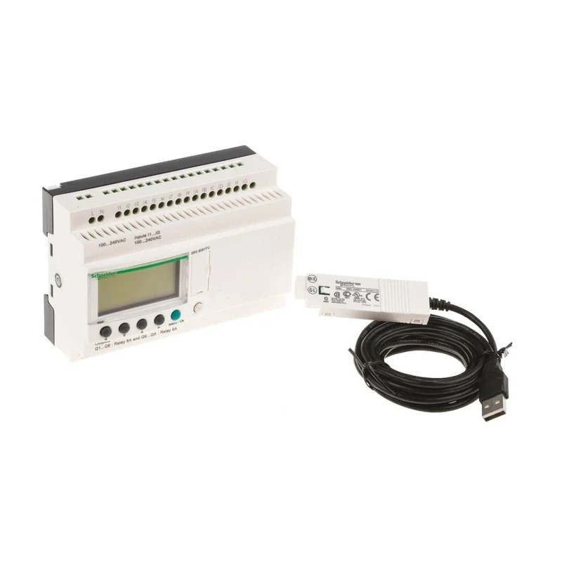 Schneider Electric Zelio Logic 2 Series PLC CPU, 16-Input, Analogue and Digital Input, 10 Outputs, Relay Output SR3PACK2FU