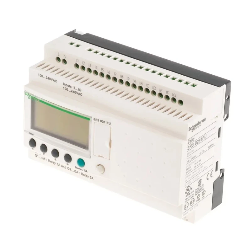 Schneider Electric Zelio Logic 2 Series PLC CPU, 16-Input, Analogue and Digital Input, 10 Outputs, Relay Output SR3PACK2FU