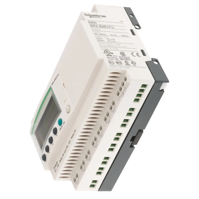 Schneider Electric Zelio Logic 2 Series PLC CPU, 16-Input, Analogue and Digital Input, 10 Outputs, Relay Output SR3PACK2FU