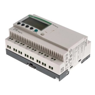 Schneider Electric Zelio Logic Series PLC CPU, 12 Digital Inputs, 8 Relay Outputs, Battery Backup, Display, DIN SR2PACK2FU