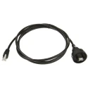 Bulgin Shielded Screened Cat5e Ethernet Cable 2 m Polyurethane Jacket Black 