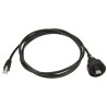Bulgin Shielded Screened Cat5e Ethernet Cable 2 m Polyurethane Jacket Black