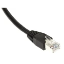 Bulgin Shielded Screened Cat5e Ethernet Cable 2 m Polyurethane Jacket Black 