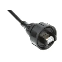 Bulgin Shielded Screened Cat5e Ethernet Cable 2 m Polyurethane Jacket Black 