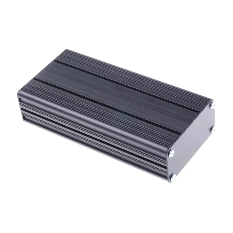 RS PRO Black Anodised Aluminium Instrument Case 40 mm Height, 165 mm Length, 81.4 mm Width 468-6759