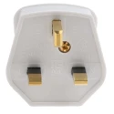 RS PRO 3A 250V UK Mains Plug White Cable Thermoplastic Urea Formaldehyde Clamp 490-009