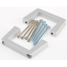 nVent SCHROFF Aluminium Front Handle for Use with 19 in Desktop Case 2U 20860-257
