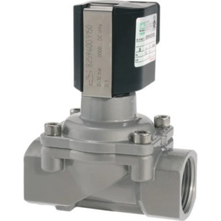 Buschjost 2 Port NC G1 Solenoid Valve, 24V, 316 Stainless Steel Body, Orifice 25mm, Max Pressure 10 Bar 8259400.9151.02400