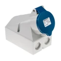 MENNEKES Industrial Power Socket 32A 230V IP44 Blue Wall Mount Screw Terminal 3 Pole IP44 