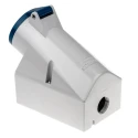 MENNEKES Industrial Power Socket 32A 230V IP44 Blue Wall Mount Screw Terminal 3 Pole IP44 